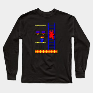 Cuthbert in the Mines - Pixel Art (Level) Long Sleeve T-Shirt